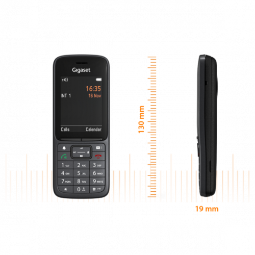 Gigaset SL800H PRO Teléfono DECT/Analógico con Identificador de Llamadas, S30852-H2975-R102, Color Antracita