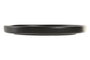 DKD Home Decor Plato de Porcelana Negro con Relieve Horeca Black 20x20x2,2 cm