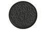 DKD Home Decor Plato de Porcelana Negro con Relieve Horeca Black 20x20x2,2 cm