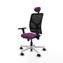 PIQUERAS Y CRESPO Silla de oficina Motilla con mecanismo Sincro/Traslack, Morado y Negro