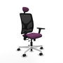 PIQUERAS Y CRESPO Silla de oficina Motilla con mecanismo Sincro/Traslack, Morado y Negro
