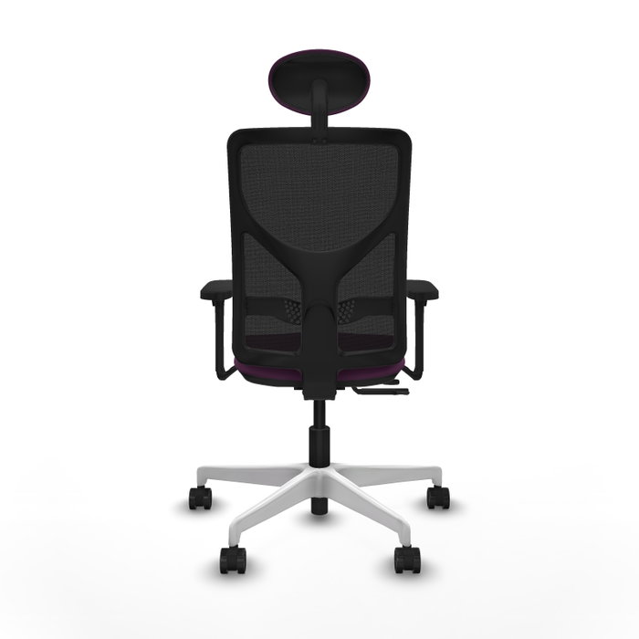 PIQUERAS Y CRESPO Silla de oficina Motilla con mecanismo Sincro/Traslack, Morado y Negro
