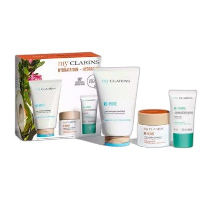 Clarins My Clarins Re-Boost Set de 3 piezas con crema, gel y mascarilla Clarins My Clarins Re-Boost Set de 3 piezas con crema, gel y mascarilla