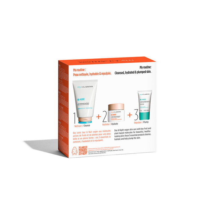 Clarins My Clarins Re-Boost Set de 3 piezas con crema, gel y mascarilla Clarins My Clarins Re-Boost Set de 3 piezas con crema, gel y mascarilla