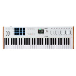 Arturia Keylab 61 Mk3 White Controlador MIDI con Teclas Sensibles, Pantalla a Color y Modos de Escala y Arpegiador