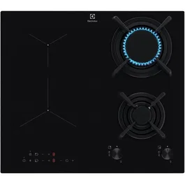 Electrolux Placa de Cocción Mixta KDI640713K - 4 Fuegos, 59 x 52 cm, Negro