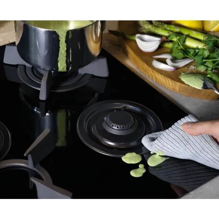 Electrolux Placa de Cocción Mixta KDI640713K - 4 Fuegos, 59 x 52 cm, Negro