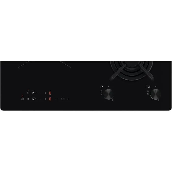 Electrolux Placa de Cocción Mixta KDI640713K - 4 Fuegos, 59 x 52 cm, Negro