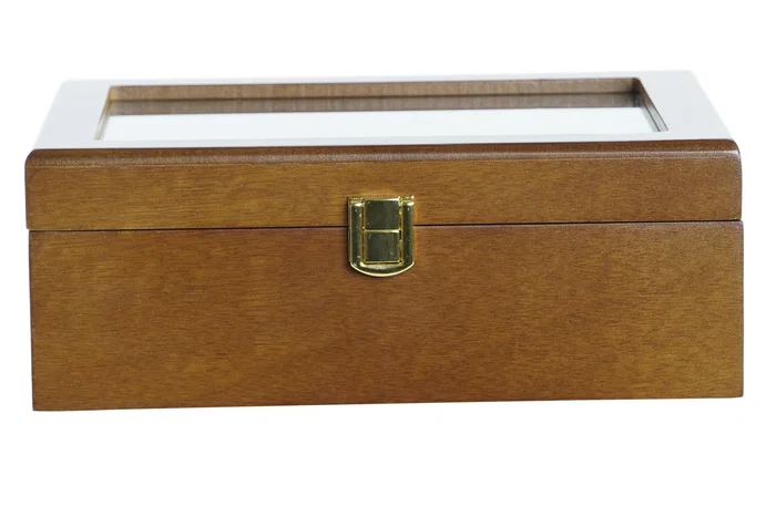 Relojero DKD Home Decor Marron 18 x 8 x 22 cm para 3 relojes