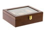 Relojero DKD Home Decor Marron 18 x 8 x 22 cm para 3 relojes