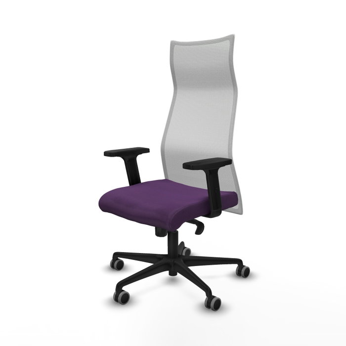 PIQUERAS Y CRESPO Sillón Albacete con Mecanismo Sincro, Morado y Blanco PIQUERAS Y CRESPO Sillón Albacete con Mecanismo Sincro, Morado y Blanco