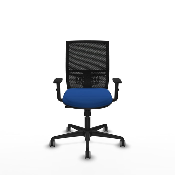 PIQUERAS Y CRESPO Silla de oficina Yunquera con mecanismo Sincro/Traslack, Azul y Negro PIQUERAS Y CRESPO Silla de oficina Yunquera con mecanismo Sincro/Traslack, Azul y Negro