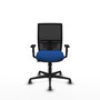 PIQUERAS Y CRESPO Silla de oficina Yunquera con mecanismo Sincro/Traslack, Azul y Negro