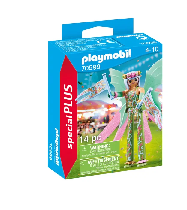 Playmobil SpecialPlus 70599 Figura de Juguete Hada con Zancos para Niños de 4 a 10 Años - Multicolor, Plástico, 97 Piezas