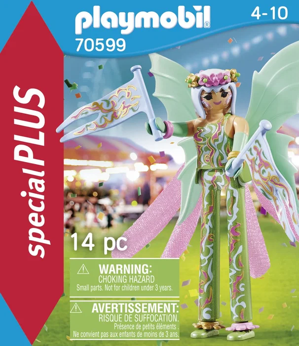 Playmobil SpecialPlus 70599 Figura de Juguete Hada con Zancos para Niños de 4 a 10 Años - Multicolor, Plástico, 97 Piezas