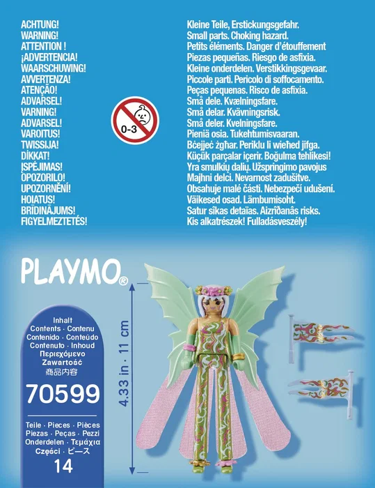 Playmobil SpecialPlus 70599 Figura de Juguete Hada con Zancos para Niños de 4 a 10 Años - Multicolor, Plástico, 97 Piezas