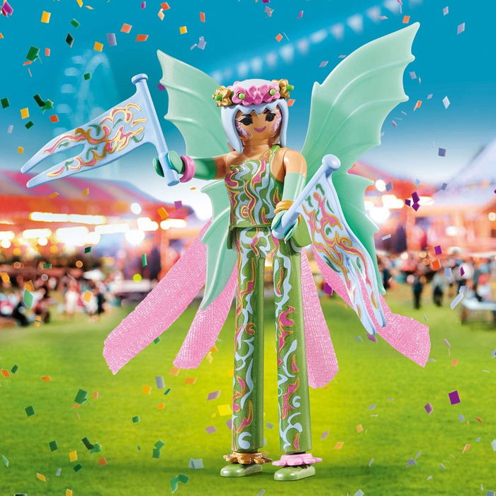 Playmobil Hada Con Zancos 70599 Figura con Velado Mágico para Espectáculos y Ferias