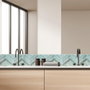 Je cherche une Idee Set de 4 Azulejos Chevron EASYSTICK 29x23 cm