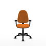 PIQUERAS Y CRESPO Silla de oficina Algarra Naranja con brazos 2D