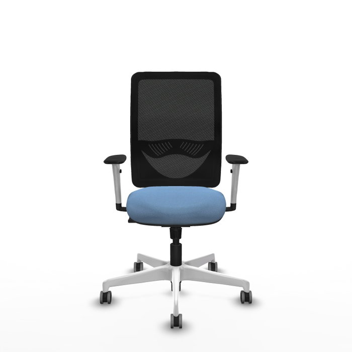 PIQUERAS Y CRESPO Silla de oficina Zulema con mecanismo Sincro, Azul cielo y Negro PIQUERAS Y CRESPO Silla de oficina Zulema con mecanismo Sincro, Azul cielo y Negro