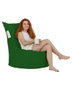 Atelier Del Sofa Puff de Jardín Verde, 95cm Respaldo, 40cm Asiento, 70cm Ancho, Poliéster Impermeable, 100% Poliestireno Reciclado