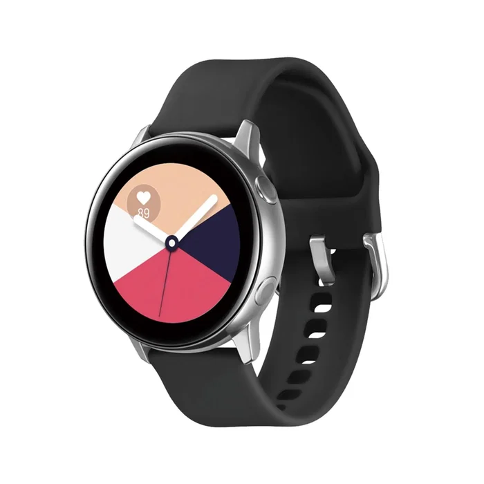 Celly WBANDUNISIL20BK - Correa de silicona universal 20 mm negro para relojes inteligentes (no Apple Watch)