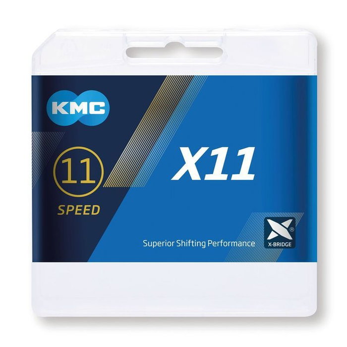 KMC Cadena X11 11 Velocidades 118 Eslabones 1/2x11/128 Playa/Negro KMC Cadena X11 11 Velocidades 118 Eslabones 1/2x11/128 Playa/Negro