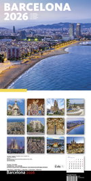 TRIANGLE POSTALS Calendario de pared 2026 Barcelona-1 (Barceloneta) 30x30 cm