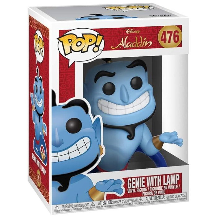 Funko Figura POP Disney Aladdin Genie with Lamp Vinilo 9cm Caja Regalo