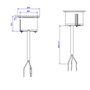 Bachmann 926.301 Toma de corriente 1xCEE7/3 con cable de 2 m, Blanco