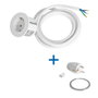 Bachmann 926.301 Toma de corriente 1xCEE7/3 con cable de 2 m, Blanco