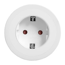 Bachmann 926.301 Toma de corriente 1xCEE7/3 con cable de 2 m, Blanco