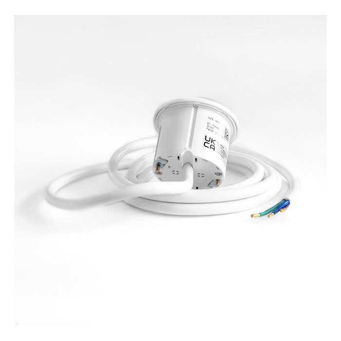 Bachmann 926.301 Toma de corriente 1xCEE7/3 con cable de 2 m, Blanco
