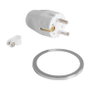 Bachmann 926.301 Toma de corriente 1xCEE7/3 con cable de 2 m, Blanco