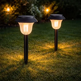 Pack 2 Baliza LED Solar IP65 40.000H [LUM-XSD] Iluminación Jardín Exterior