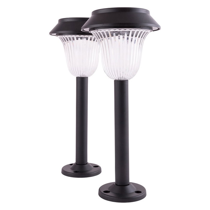 Pack 2 Baliza LED Solar IP65 Blanco Frío Pack 2 Baliza LED Solar IP65 Blanco Frío