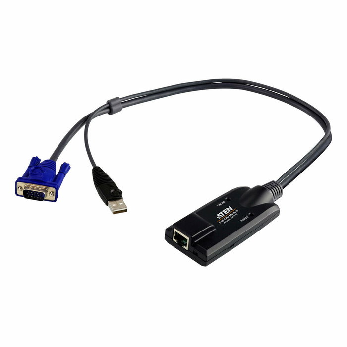 Aten KA7170 Cable Adaptador KVM para Vídeo, Teclado y Ratón Negro