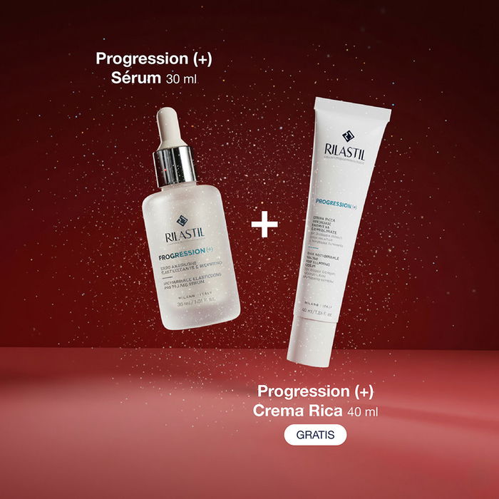 Rilastil PROGRESSION (+) Rutina Antiarrugas e Iluminadora Estuche 2 Piezas Cosmética Facial