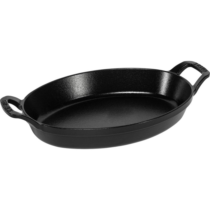 Staub Casserole de Hierro Fundido Ovalada de 28 cm, Negra Staub Casserole de Hierro Fundido Ovalada de 28 cm, Negra