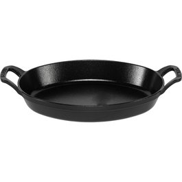 Staub Casserole de Hierro Fundido Ovalada de 28 cm, Negra