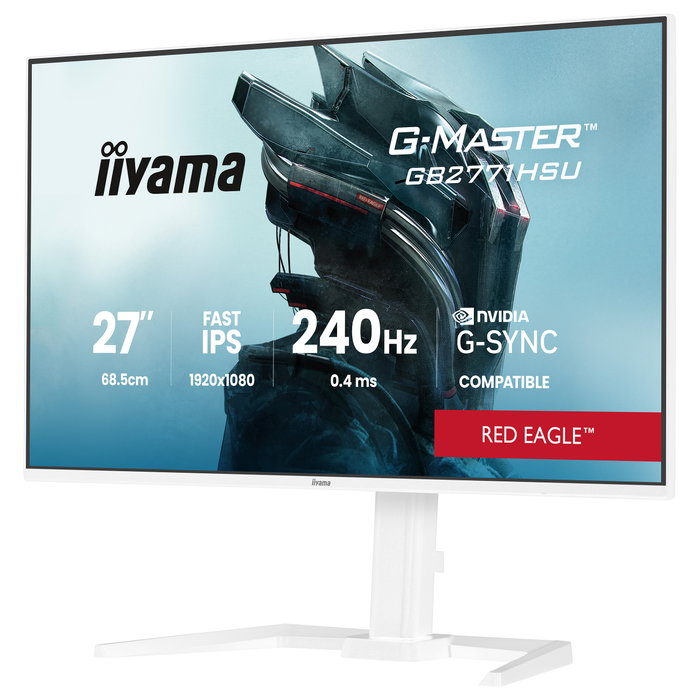 iiyama G-MASTER Red Eagle™ GB2771HSU-W1 Gaming Monitor 27 Pulgadas Full HD Blanco