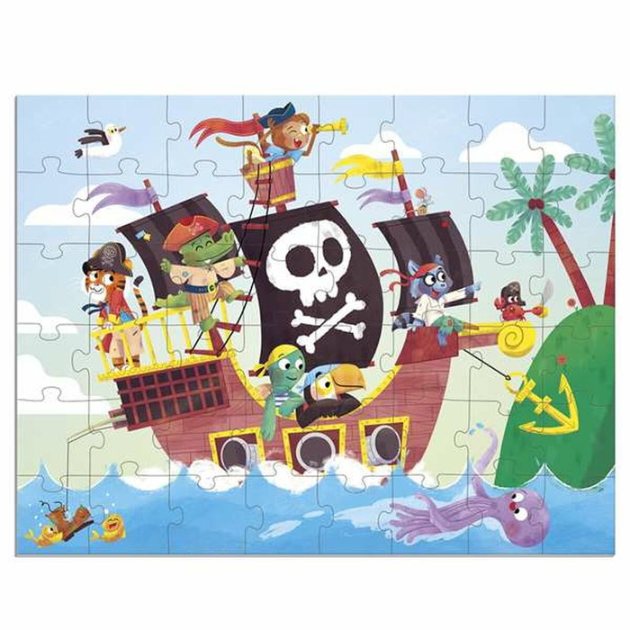 Goula Puzzle XXL Piratas con 48 Piezas y Barco 3D