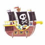 Goula Puzzle XXL Piratas con 48 Piezas y Barco 3D