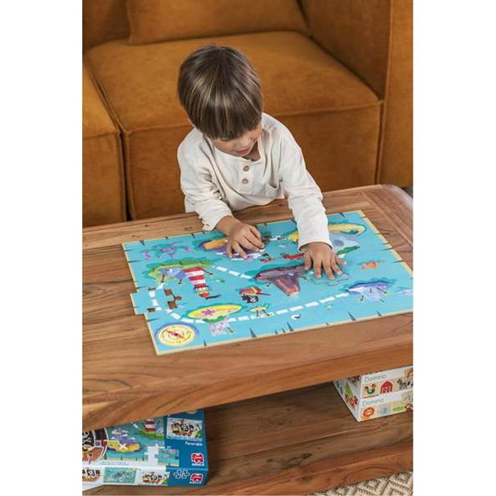 Goula Puzzle XXL Piratas con 48 Piezas y Barco 3D