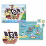 Goula Puzzle XXL Piratas con 48 Piezas y Barco 3D