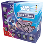 Star Wars Super Teams - Juego de Mesa Familiar Estratégico de Carreras y Sabotaje con Figuras 3D X-Wing, Millennium Falcon