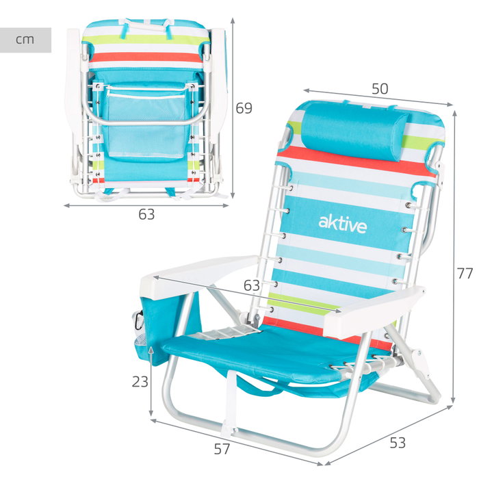 AKTIVE-SILLA PLAYA ALU PLEG 50