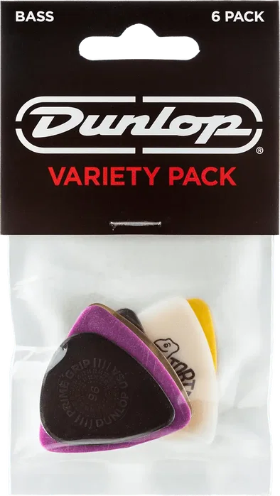 Dunlop Pack Variedad de Púas para Bajo Eléctrico / Pack de 6 Unidades