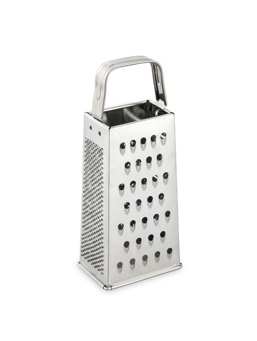 Inde Rallador de Cocina Multiusos 4 Caras de Acero Inoxidable para Queso Verduras, 21 cm (24 Unidades)