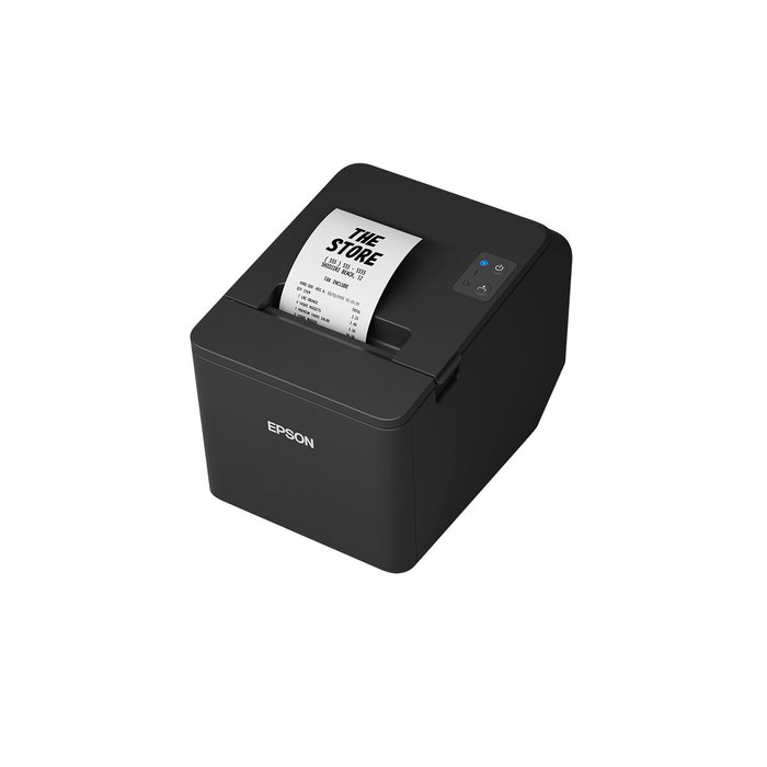 Epson TM-T20IV Impresora de recibos térmica USB + Serial, Negro